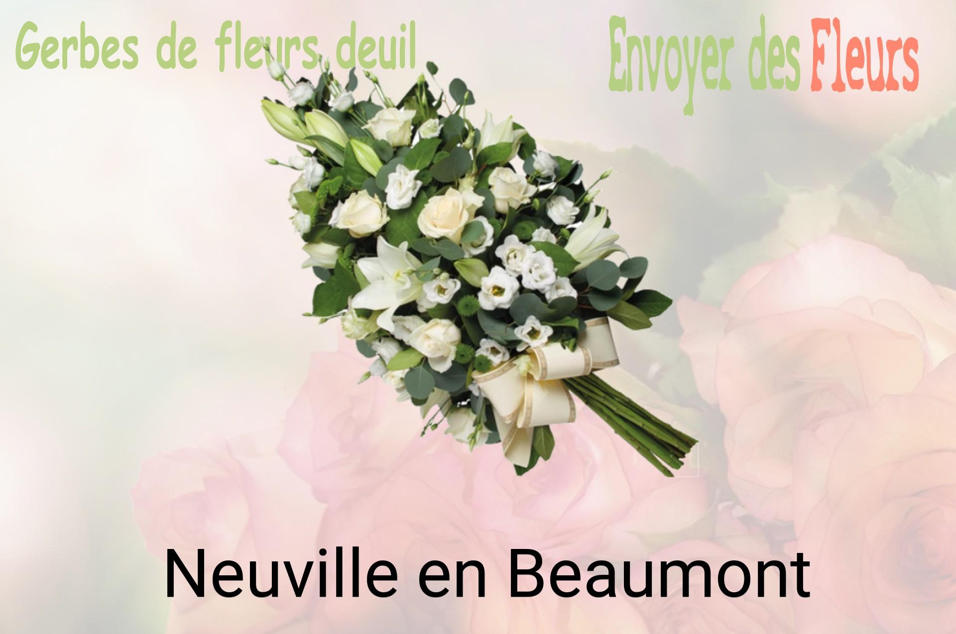 Gerbe de fleurs de deuil livrée à Neuville-en-Beaumont
